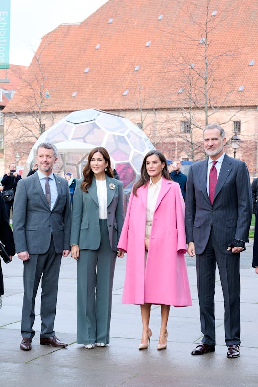 Crown Prince Frederik of Denmark, Crown Princess Mary of Denmark, Queen Letizia of Spain and King Fe...