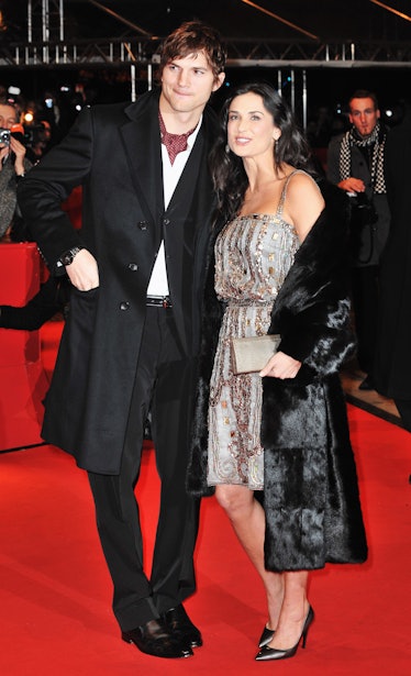 Demi Moore and boyfriend Ashton Kutcher attend the "Happy Tears" premiere 