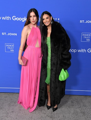 Demi Moore, Scout LaRue Willis arrives at the Fashion Trust US Awards
