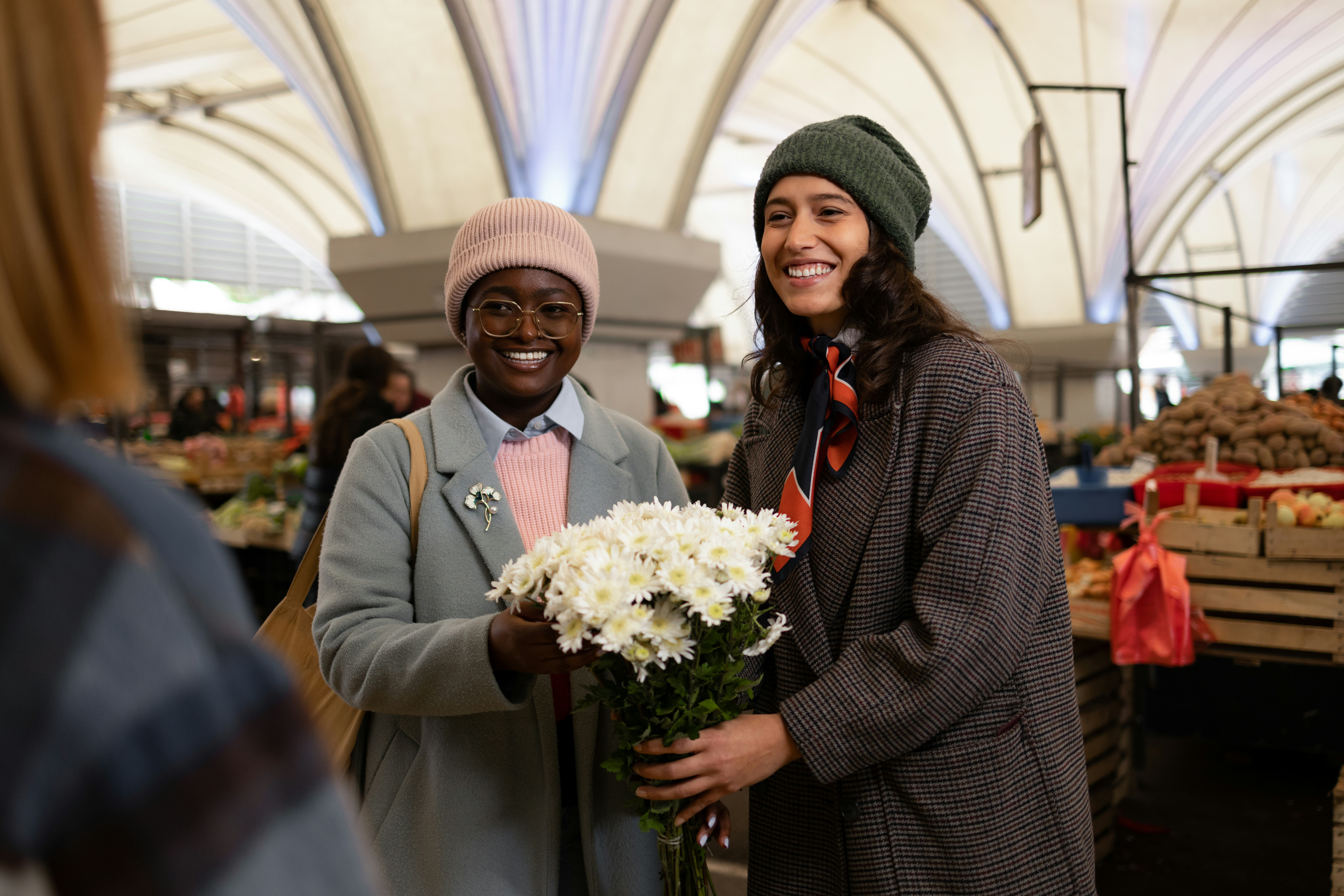 Libra loves the social side of a farmers market.