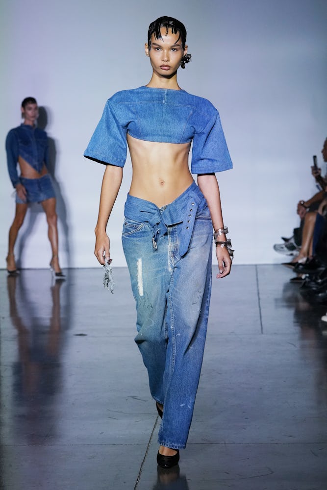 Model on the runway at the Sami Miro Vintage Spring 2024 Collection Runway Show at Studio 525 on Sep...