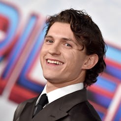 Tom Holland attends 'Spider-Man: No Way Home' Premiere. 