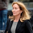 Actor Felicity Huffman is escorted by Police into court where she is expected to plead guilty to one...