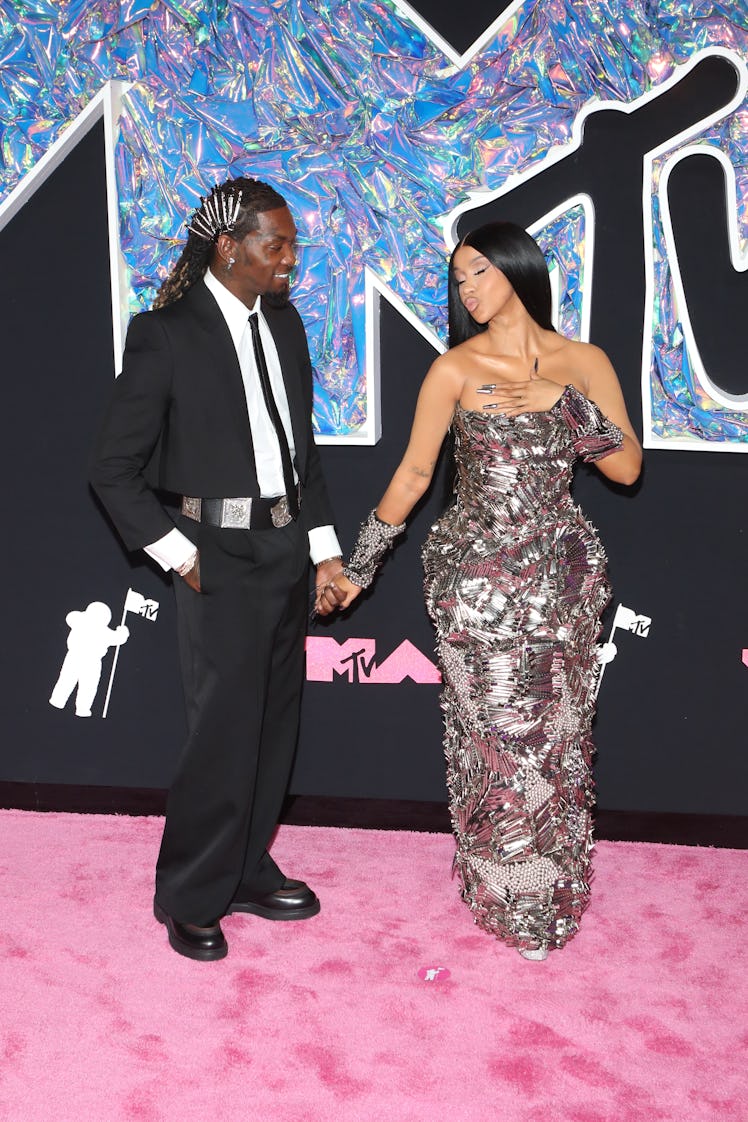 Offset and Cardi B attend the 2023 MTV Video Music Awards at Prudential Center on September 12, 2023...