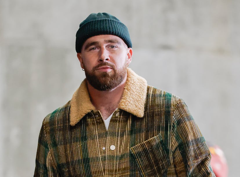 Travis Kelce's outfits seem to be inspired by Taylor Swift's eras.