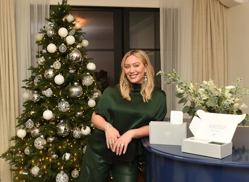 BEVERLY HILLS, CALIFORNIA - DECEMBER 05: Hilary Duff attends the Below 60° Festive Cocktail Receptio...