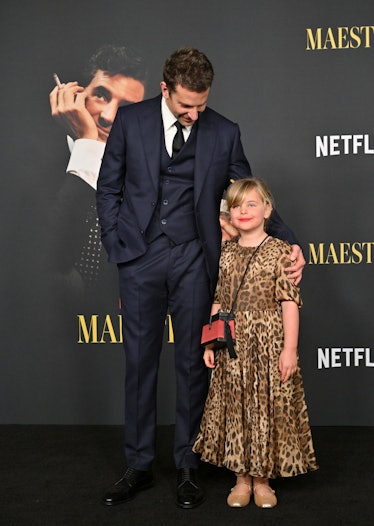 LOS ANGELES, CALIFORNIA - DECEMBER 12: Bradley Cooper and Lea De Seine Shayk Cooper attend Netflix's...