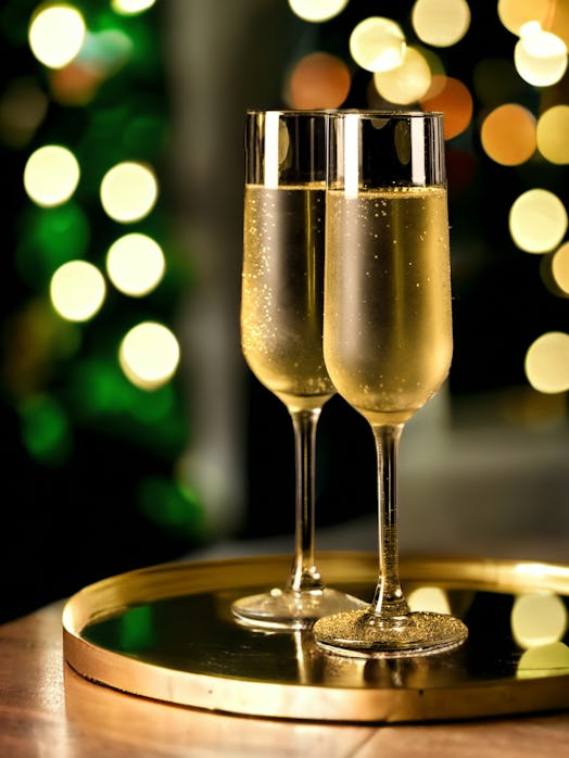 The holiday drink that matches Libra's vibe is champagne.
