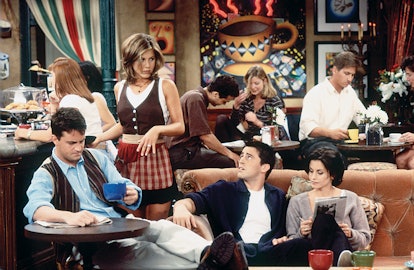 FRIENDS -- "The One With the Breast Milk" Episode 2 -- Pictured: (l-r) Matthew Perry as Chandler Bin...