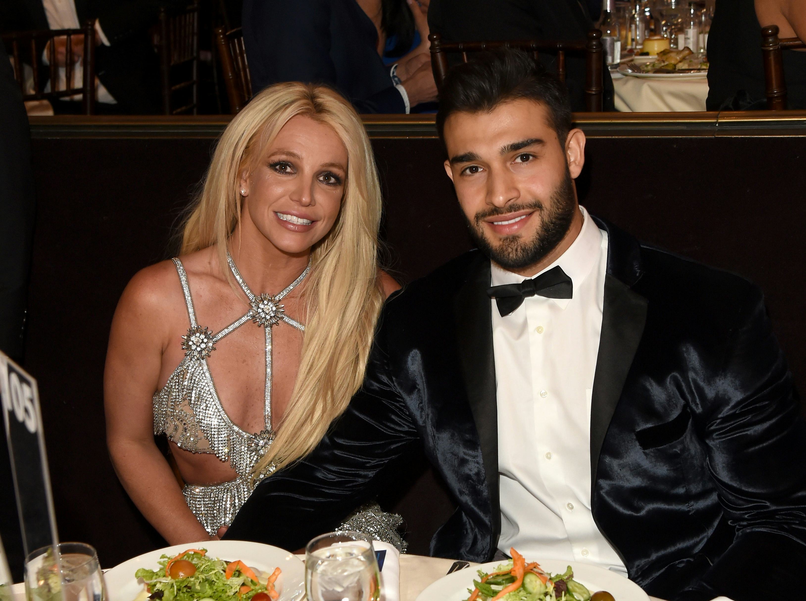 Britney Spears and Sam Asghari.