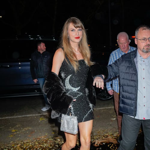Taylor Swift wore a celestial Midnights-inspired little black dress for her birthday.