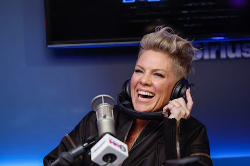 NEW YORK, NEW YORK - FEBRUARY 22: P!nk visits SiriusXM Studios on February 22, 2023 in New York City...