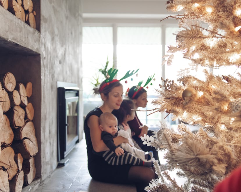 Christmas celebration with family and friends