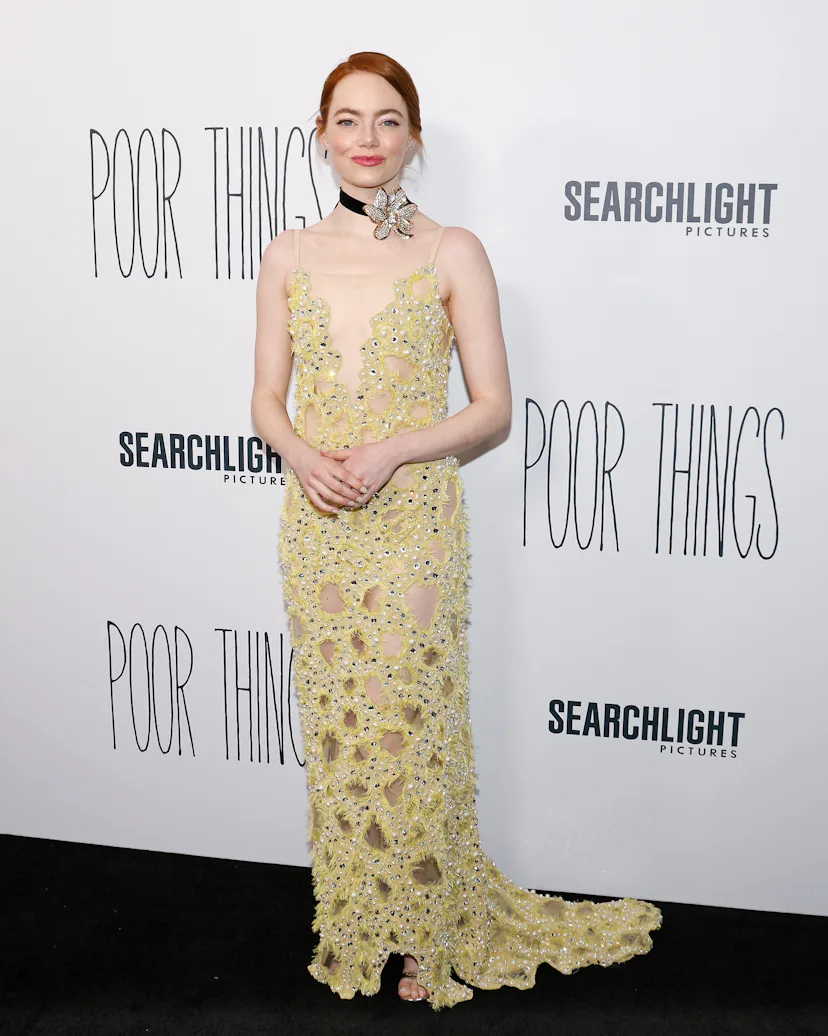 emma stone casual dress Look of the Week: Emma Stone's latest dress is made for sneaking snacks into the movies