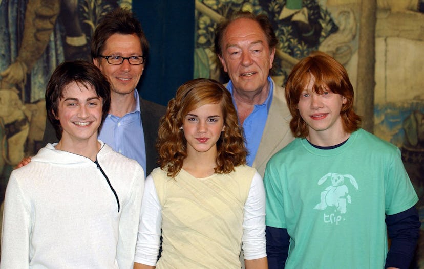 LONDON, UNITED KINGDOM:  Daniel Radcliffe (Harry Potter); Gary Oldman (Sirius Black);  Emma Watson (...