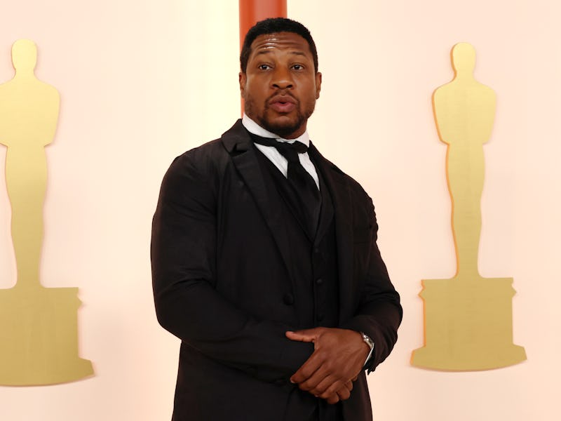 HOLLYWOOD, CA - MARCH 12: Jonathan Majors attends the 95th Academy Awards at the Dolby Theatre on Ma...
