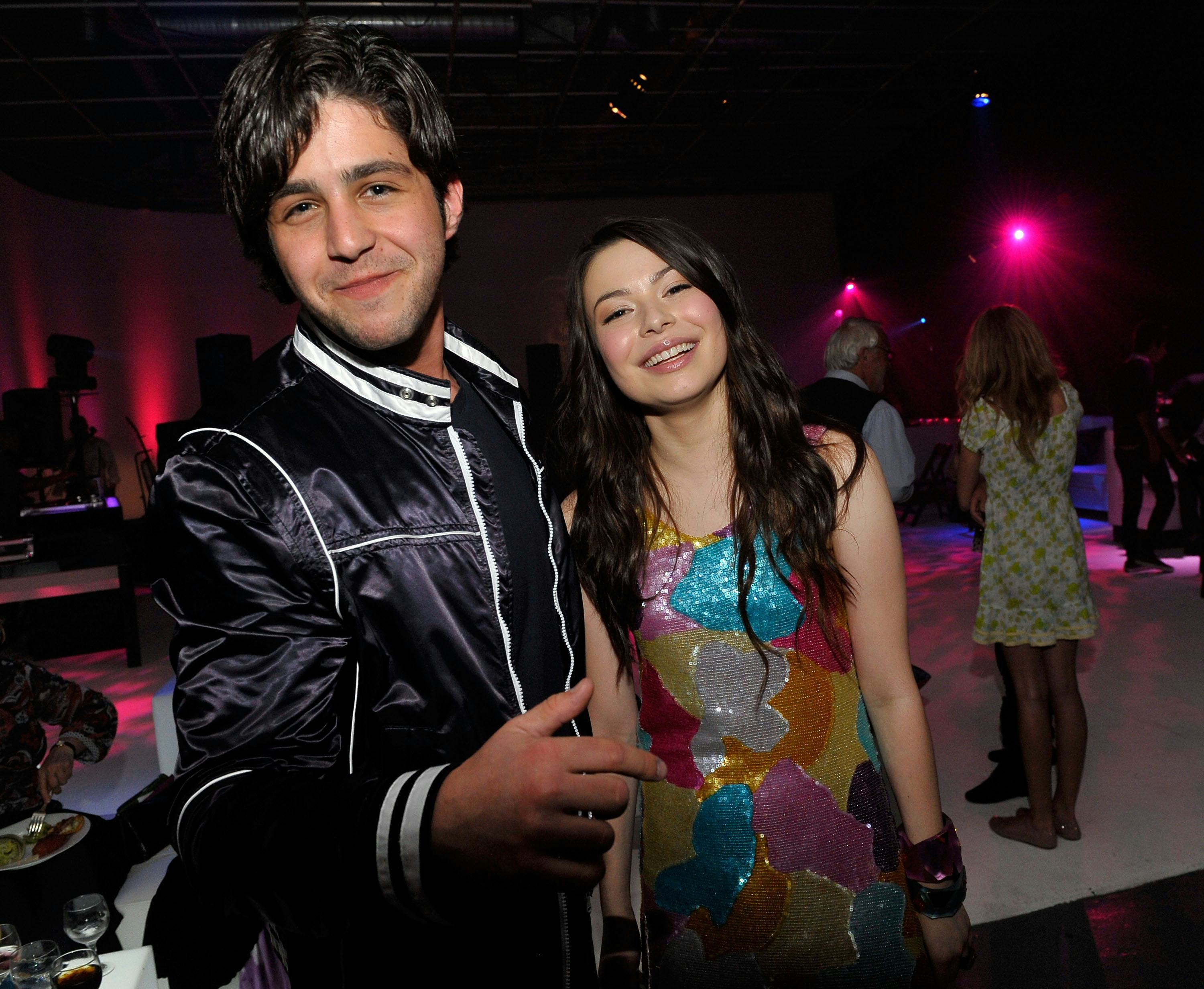 Josh Peck and Miranda Cosgrove celebrate at her Sweet 16