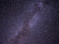 This photo taken on Nov. 4, 2023 shows the Milky Way across the sky at night in Ngari Prefecture, so...