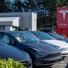 A Tesla store in Colma, California, US, on Wednesday, Dec. 13, 2023. Tesla Inc. will fix more than 2...