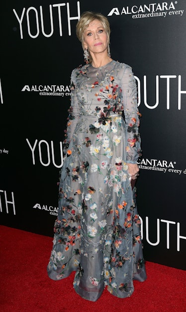 Jane Fonda attends the premiere of Fox Searchlight Pictures' "Youth" 