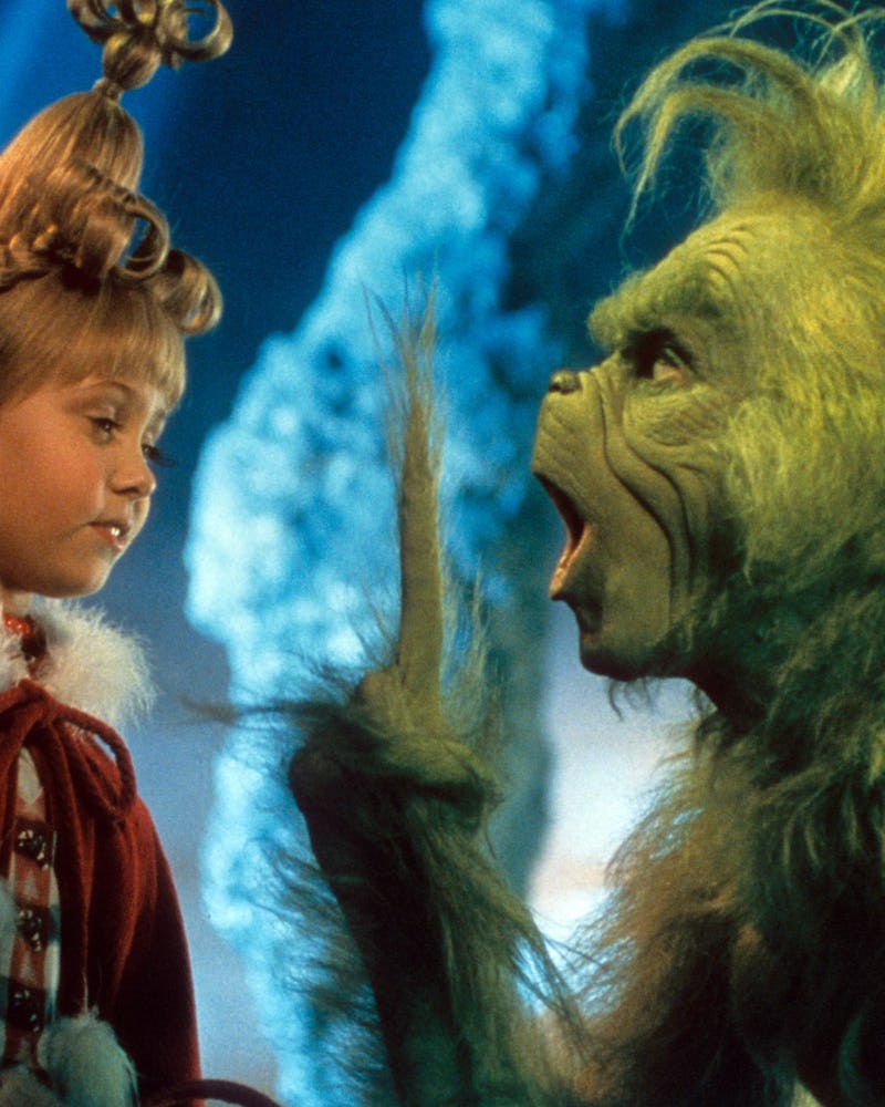 Taylor Momsen and Jim Carrey in 'How The Grinch Stole Christmas'