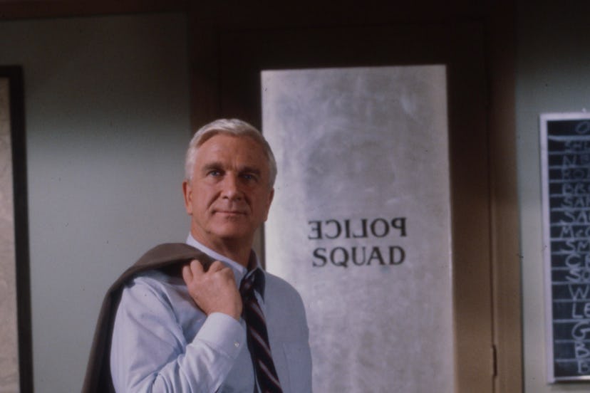 Los Angeles, CA - 1982: Leslie Nielsen appearing in the ABC-TV series 'Police Squad'. (Photo by Amer...
