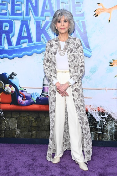Jane Fonda attends the premiere of Universal Pictures' "Ruby Gillman: Teenage Kraken" 