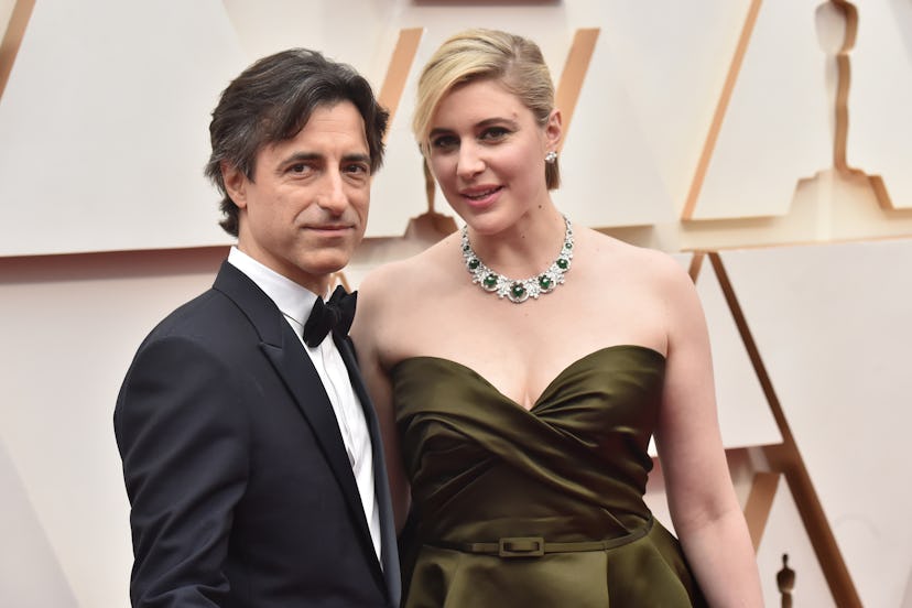 Greta Gerwig and Noah Baumbach at the Academy Awards.