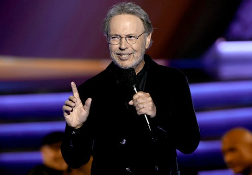 LOS ANGELES, CALIFORNIA - FEBRUARY 05: Billy Crystal speaks onstage during the 65th GRAMMY Awards at...