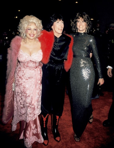 Dolly Parton, Lily Tomlin and Jane Fonda during "Nine to Five" New York City Premiere 