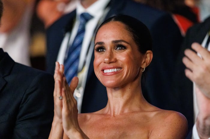 DUSSELDORF, GERMANY - SEPTEMBER 16: Meghan, Duchess of Sussex attends the closing ceremony of the In...