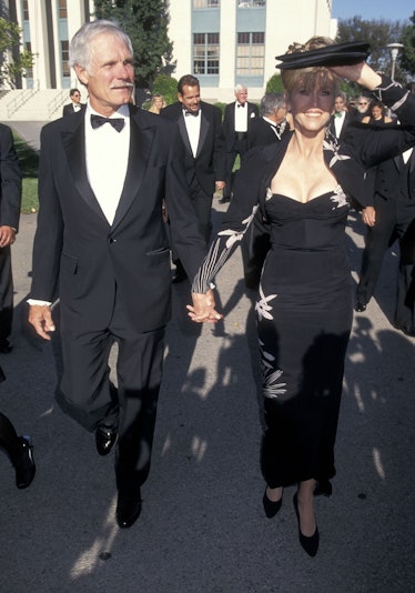 Ted Turner and actress Jane Fonda attend the 48th Annual Primetime Emmy Awards
