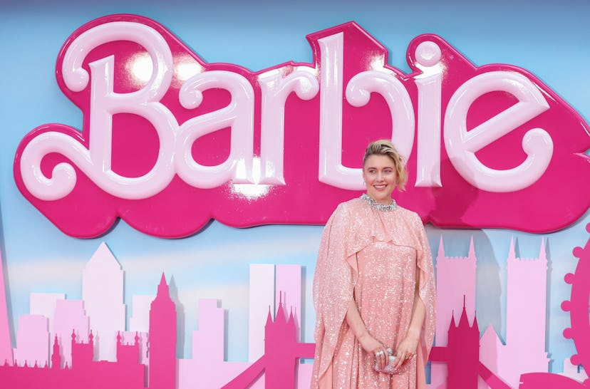 Greta Gerwig attends the 'Barbie' European Premiere. 