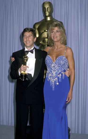 Tom Schulman and Jane Fonda during 62nd Annual Academy Awards 