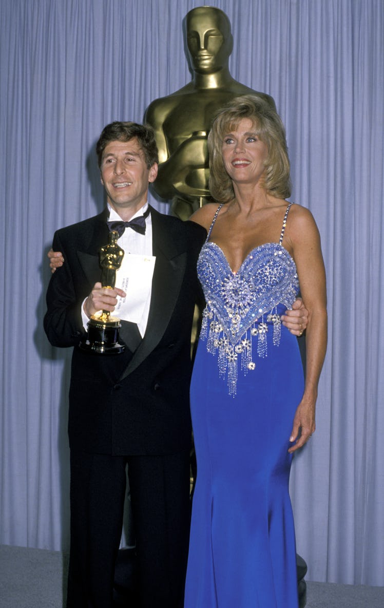 Tom Schulman and Jane Fonda during 62nd Annual Academy Awards 