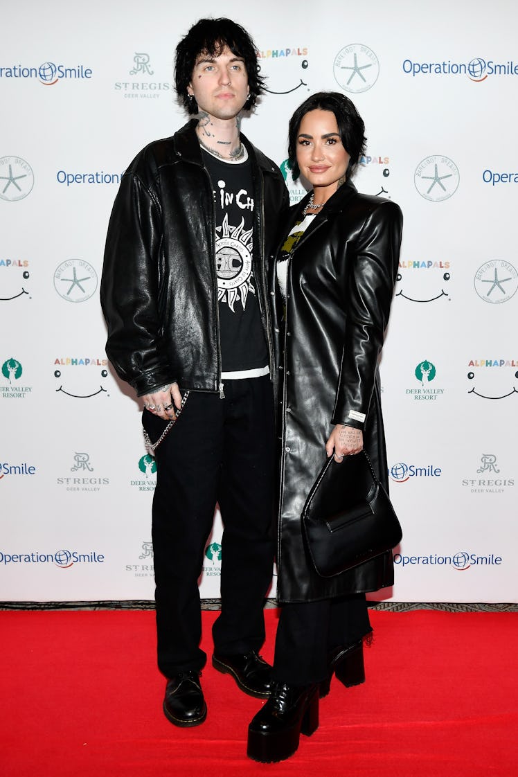 Demi Lovato and her fiance Jutes on the red carpet