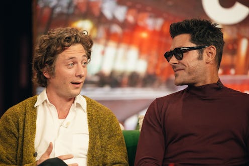 Jeremy Allen White and Zac Efron on The Kelly Clarkson Show discussing The Iron Claw (Photo by: Weis...