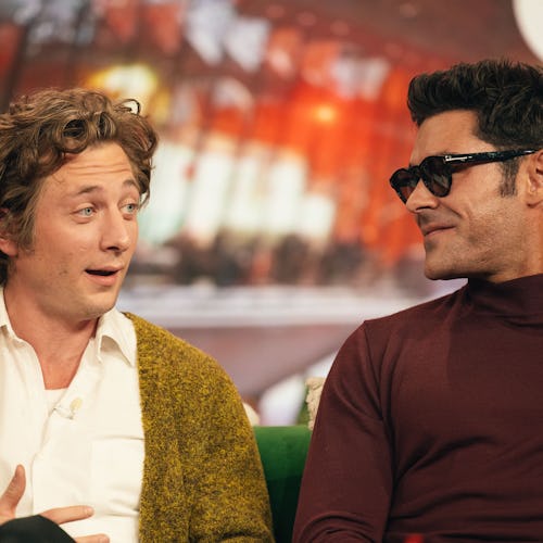 Jeremy Allen White and Zac Efron on The Kelly Clarkson Show discussing The Iron Claw (Photo by: Weis...