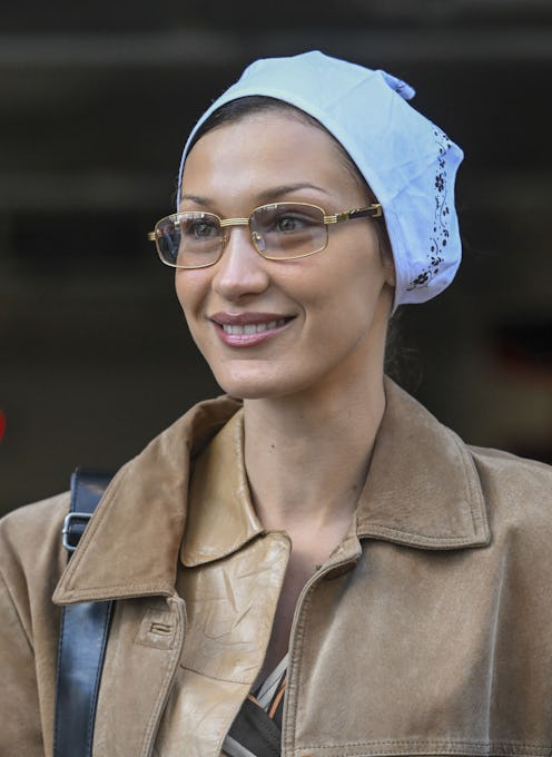 NEW YORK, UNITED STATES - FEBRUARY 24: Renowned model Bella Hadid arrives at Turkevi Center (Turkish...