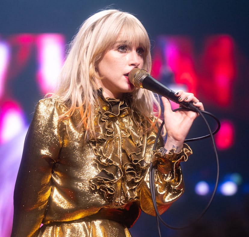 Hayley Williams of Paramore performs at the Paramore "This Is Why" Tour at the Kia Forum on July 20,...
