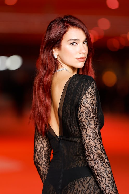 Dua Lipa's Academy Museum of Motion Pictures Gala fit featured a lacy, see-through dress that flaunt...