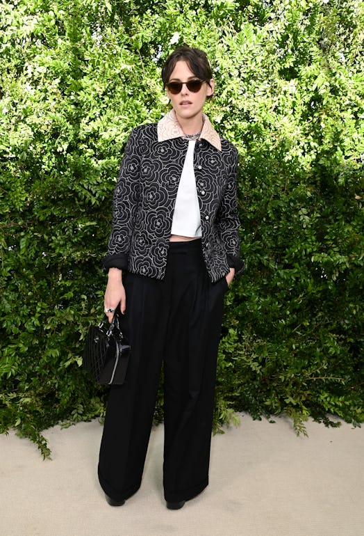 Kristen Stewart, wearing CHANEL, attends the Academy Women's Luncheon Presented By CHANEL at the Aca...