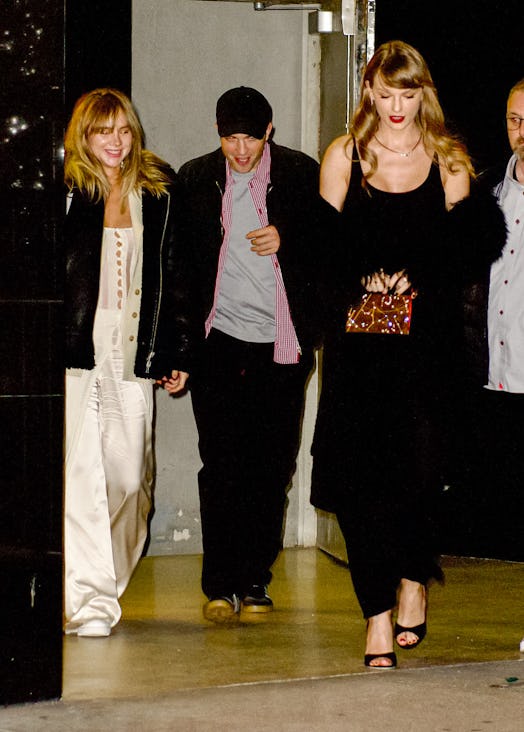 Suki Waterhouse, Robert Pattinson and Taylor Swift are seen on December 06, 2023 in New York City.