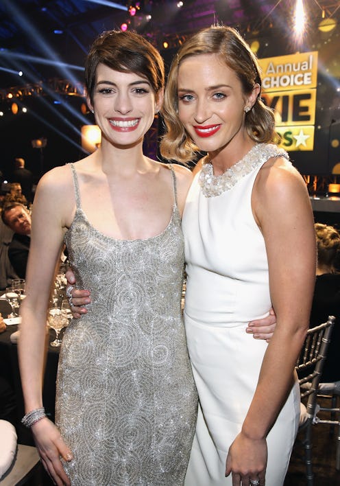 Anne Hathaway Emily Blunt The Devil Wears Prada reunion designer looks