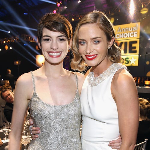 Anne Hathaway Emily Blunt The Devil Wears Prada reunion designer looks