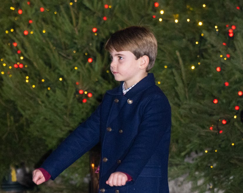 LONDON, ENGLAND - DECEMBER 08: Prince Louis of Wales attends The "Together At Christmas" Carol Servi...