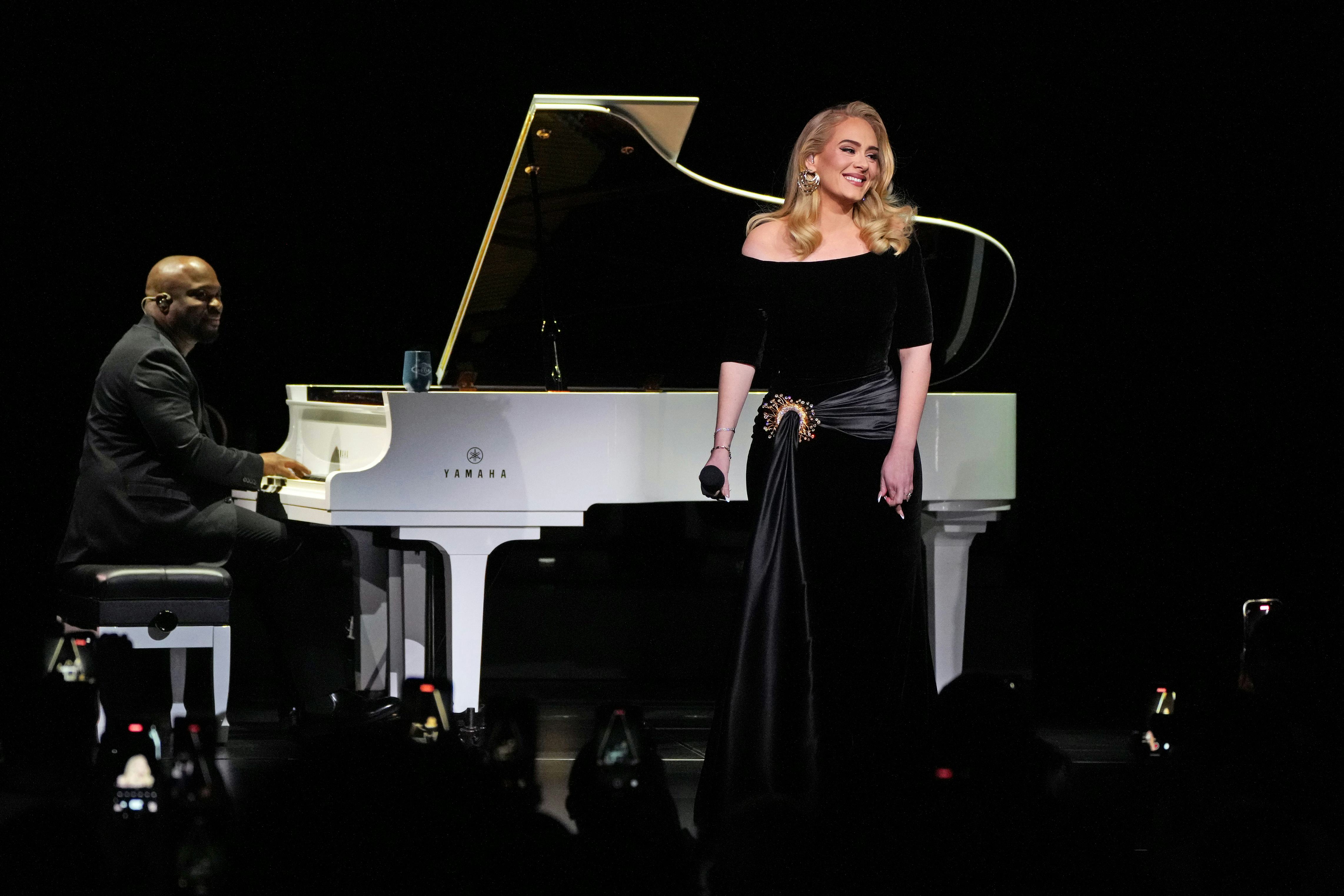 LAS VEGAS, NEVADA - NOVEMBER 18: Adele performs onstage during the &ldquo;Weekends with Adele&rdquo; Residency O&hellip;