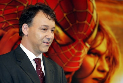 TOKYO - JULY 6:  Director Sam Raimi attends a promotional event for for the film "Spiderman 2" durin...