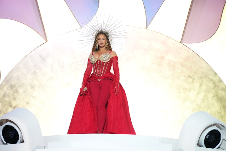 DUBAI, UNITED ARAB EMIRATES - JANUARY 21: Beyoncé performs on stage headlining the Grand Reveal of D...