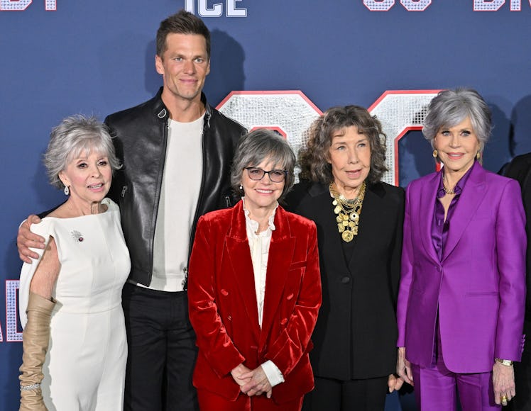 Rita Moreno, Tom Brady, Sally Field, Lily Tomlin and Jane Fonda attend the Los Angeles Premiere Scre...